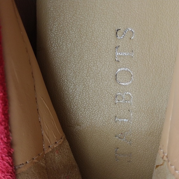 Talbots Red Suede Leather Tassel Upper Round Toe Slip On Flat Moccasin Shoe - Picture 10 of 16